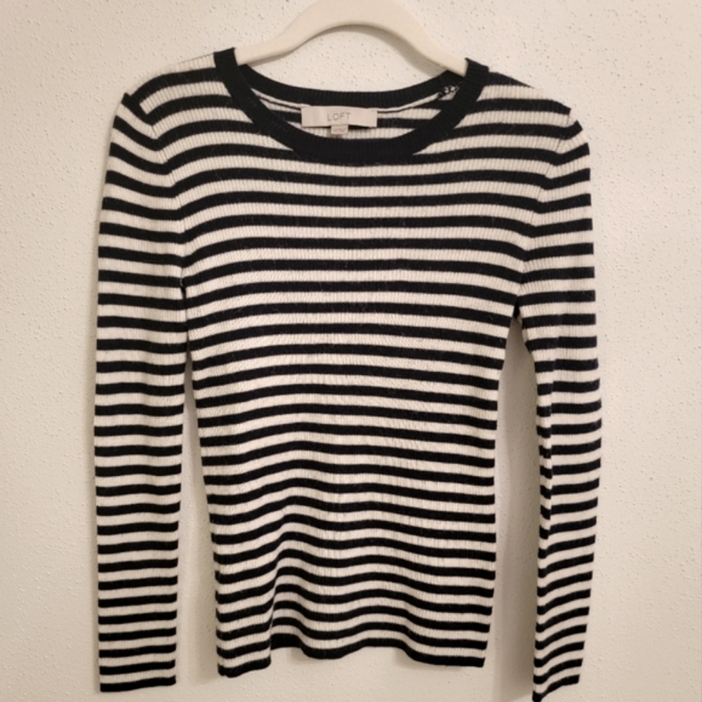 Ann Taylor Loft XS Rib knit Sweater Top
